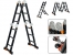 Лестница алюм. многофункц.4х5 ступ.(стрем.-283см,лестн.-580см) 15,5кг BLACK LINE STARTUL ST9930-05 Лестница алюм. многофункц.4х5 ступ.(стрем.-283см,лестн.-580см) 15,5кг BLACK LINE STARTUL ST9930-05