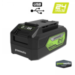 Аккумулятор GreenWorks G24USB4, 24В, 4 А/ч Li-ion c USB разъёмом 2939307
