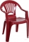 Стул пластиковый Луч бордовый