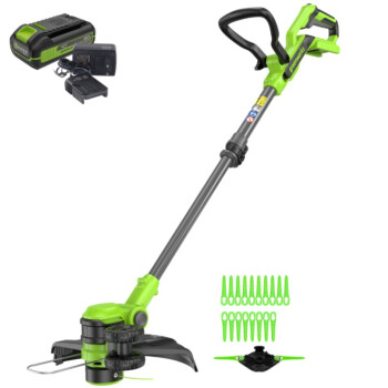 Аккумуляторный триммер Greenworks G40LT331K4 40В (в комплекте АКБ + ЗУ)