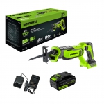 Сабельная пила аккумуляторная бесщеточная Greenworks GPT-BLRS-1 с АКБ