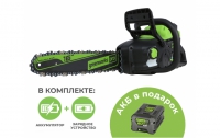 Пила цепная аккумуляторная Greenworks GD60CS25 60В (2008907COMBO)