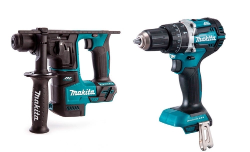 Набор инструментов MAKITA DLX2271 (шуруповерт DDF484Z / перфоратор DHR171Z)