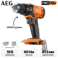 Ударная дрель-шуруповерт AEG BSB18G4-0