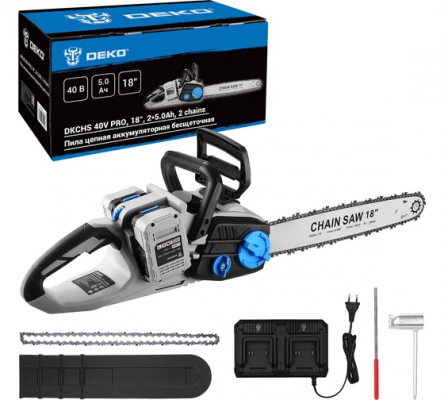Пила цепная аккумуляторная DEKO DKCHS 40V PRO 085-2020