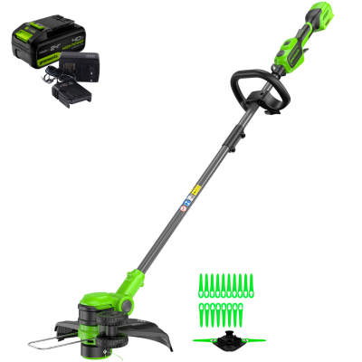 Аккумуляторный триммер бесщеточный Greenworks GD24LT331K4 (2113407UB)