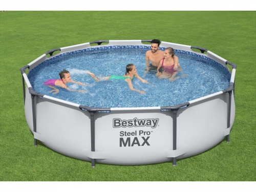 Каркасный бассейн Steel Pro MAX, 305 х 76 см, + фильтр-насос, BESTWAY (56408)