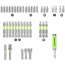 Набор бит, торцевых головок и адаптеров в кейсе Greenworks 2944207 (40 шт.)