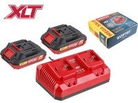Набор аккумулятор 2х2 А*ч и зарядное устройство 2х2 А WORTEX ALL1 XLT 2329018