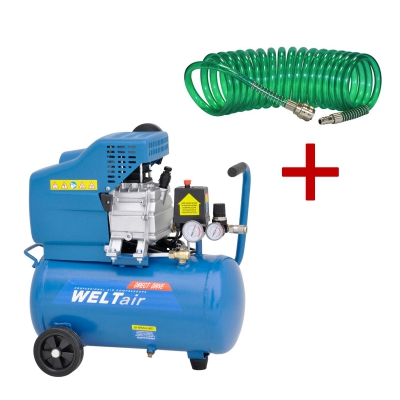 Компрессор WELT AR25LT + Шланг SKIPER PH05