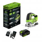 Лобзик аккумуляторный Greenworks GD24JS120 с аккумулятором