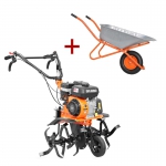 Культиватор бензиновый SKIPER SP-650 +Тачка строительная