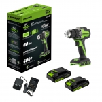 Шуруповерт бесщеточный Greenworks DD560 (в комплекте АКБ +ЗУ)