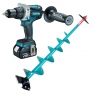 Шуруповерт MAKITA DDF481RTE и Ледобур KAIRA