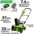 Аккумуляторный снегоуборщик Greenworks GD40STX2 2603407UH, 8 А/ч АКБ и ЗУ