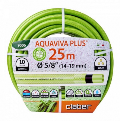 Поливочный шланг Claber Aquaviva Plus 5/8'' (14-19MM) 25 м 9006