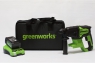 Перфоратор аккумуляторный Greenworks GD24SDS2K4 24В (в комплекте АКБ + ЗУ)