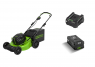 Аккумуляторная газонокосилка GreenWorks GC82LM51SP2 + 2 Аккумулятора 5 А/ч и зарядное