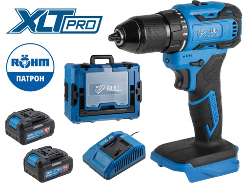 Шуруповерт бесщеточный BULL SR 1804 R-series Xcase XLTpro