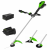 Аккумуляторный бесщеточный триммер Greenworks TB201H 82V 2112407COMBO Аккумуляторный бесщеточный триммер Greenworks TB201H 82V 2112407COMBO