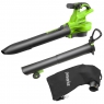Воздуходув-пылесос аккумуляторный GREENWORKS GD40BVIIK4 40V