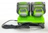 Зарядное устройство на 2 слота GreenWorks G40UC8, 40В 2938807