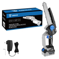 Пила цепная аккумуляторная бесщеточная DEKO DKCHS 20V 063-4483-1 с подачей масла