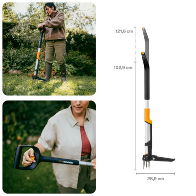 Корнеудалитель телескопический 103-121 см X-series FISKARS (1080510)