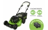 Аккумуляторная газонокосилка GreenWorks GC82LM51SP2 + 2 Аккумулятора 5 А/ч и зарядное