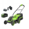 Аккумуляторная газонокосилка Greenworks GD40LM361K4 40В