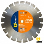 Алмазный диск по асфальту 350x10х3,0х25,4/20 мм GRAFF серия "Master"