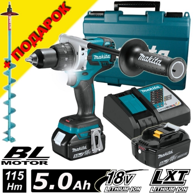 Шуруповерт MAKITA DDF481RTE и Ледобур KAIRA