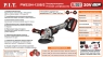 Аккумуляторная бесщеточная болгарка P.I.T. PWS20H-125B/2