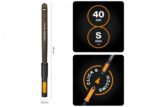 Черенок-рукоятка малая деревянная S 40см OneClick FISKARS (1080670) Черенок-рукоятка малая деревянная S 40см OneClick FISKARS (1080670)