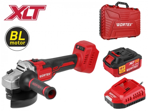 Аккумуляторная бесщеточная болгарка WORTEX CAG 1812 S ALL1 XLT SET
