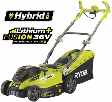 Электрическая газонокосилка гибридная Ryobi OLM1834H