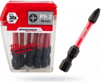 Бита ударная MILWAUKEE SHOCKWAVE PH2 50 мм (10 шт.)