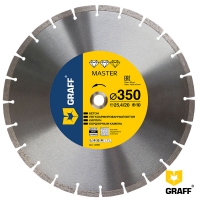 Алмазный диск GRAFF Master по бетону и камню 350x10x3,2x25,4/20 мм