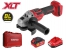 Аккумуляторная бесщеточная болгарка WORTEX CAG 1812-2 SE в чем. XLT SET