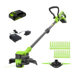 Аккумуляторный триммер бесщеточный GreenWorks ST3002UA 24В