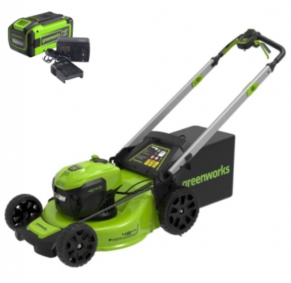 Аккумуляторная газонокосилка GreenWorks GD40LM48SPK8