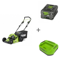 Аккумуляторная газонокосилка GreenWorks GD60LM46SPK4 60В DigiPro