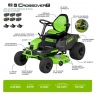 Садовый трактор аккумуляторный Greenworks GC82LT107, 82v, 107 см