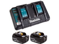 Комплект Makita аккумулятор LXT 18.0 В BL1850B 2 шт. + зарядное устройство DC18RD