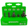 Набор фрез ( 5 шт.) 2953207 для фрезера Greenworks G24RO 24V