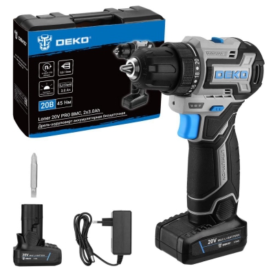 Бесщеточный шуруповерт DEKO Loner 20V PRO 085-1010