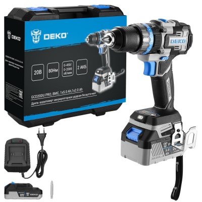 Шуруповерт ударный бесщеточный DEKO GCD20DU PRO 083-1107