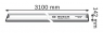 Направляющая Bosch FSN для циркулярных пил (3100х142 мм) 